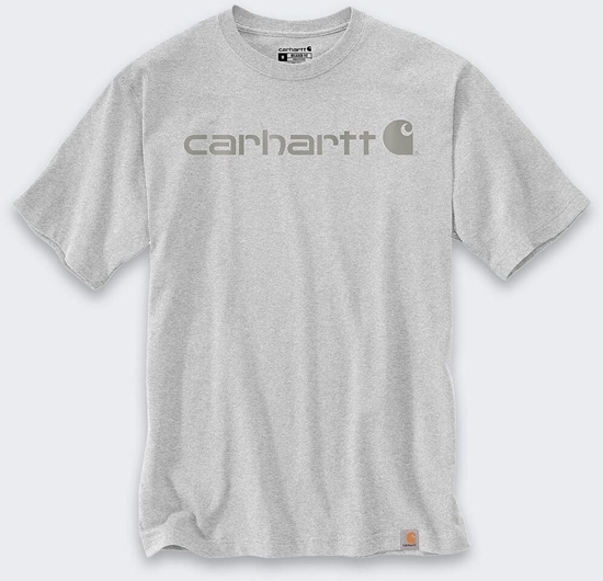 Изображение Carhartt Koszulka Carhartt Dearborn Relaxed Logo HEATHER GR