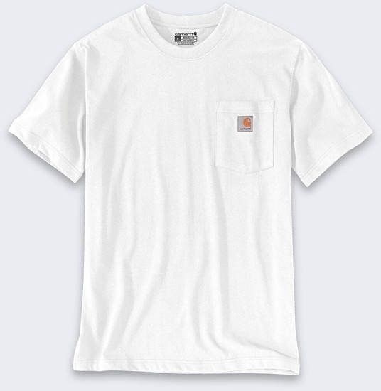 Изображение Carhartt Koszulka Carhartt Dearborn Relaxed Pocket WHITE
