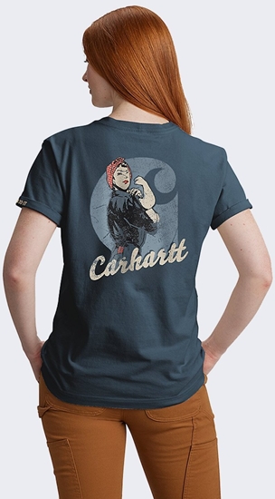 Изображение Carhartt Koszulka Carhartt Dearborn Rosie IRON BLUE