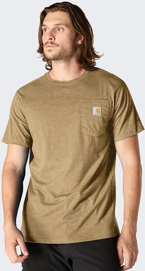 Изображение Carhartt Koszulka Carhartt Force Midweight SS Pocket SANDST