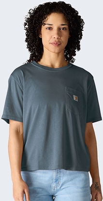 Изображение Carhartt Koszulka Carhartt Lightweight Tencel Pocket IRON B