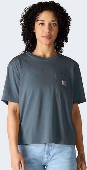 Изображение Carhartt Koszulka Carhartt Lightweight Tencel Pocket IRON B