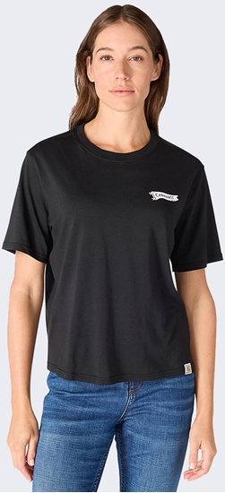 Изображение Carhartt Koszulka Carhartt Tencel Pennant Flag BLACK