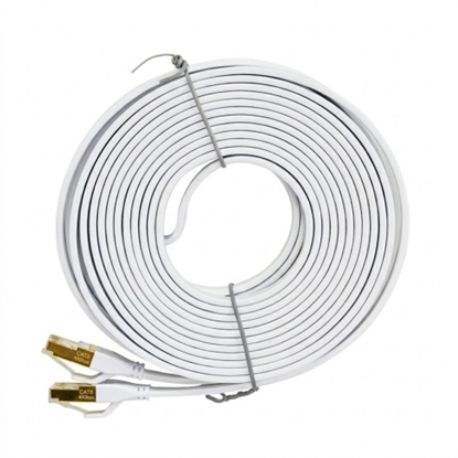 Attēls no CAT8 LAN plakans ekranēts S/STP savienotājkabelis (patch cord), 40Gbps, 2000MHz, 15.0 m, PNI