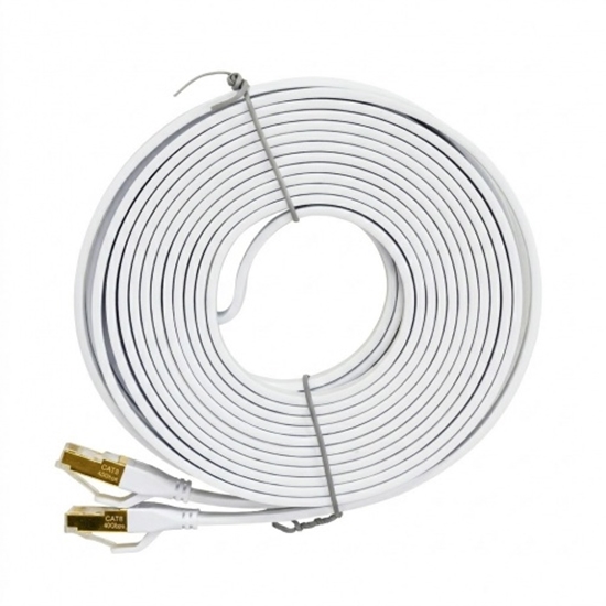 Picture of CAT8 LAN plakans ekranēts S/STP savienotājkabelis (patch cord), 40Gbps, 2000MHz, 5.0 m, PNI