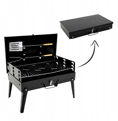 Изображение Chomik Grill turystyczny skadany, walizka z widekami i opatk