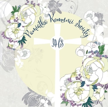 Attēls no Clear Creation Karnet Swarovski kwadrat CL101_SG Komunia Krzy