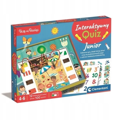 Изображение Clementoni Gra edukacyjna Interaktywny Quiz Junior Jzyk Polski Clementoni 50941