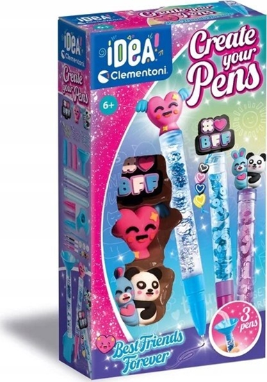 Изображение Clementoni Idea Art Zestaw Mini Fabryka Dugopisów Najlepsi Przyjaciele 18162
