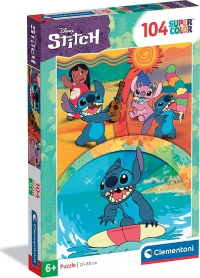 Изображение Clementoni Puzzle SuperColor Disney Stitch 104 elementy (25042)