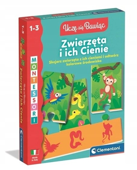 Изображение CLM ZWIERZETA I ICH CIENIE 1-3L 50424 MONTESSORI