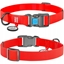 Picture of Collar WAU DOG OBROA WATERPROOF S 1,5/25-35cm   PVC CZERWONA plastikowa klamra