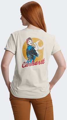 Picture of Colour Pleasure Koszulka Carhartt Dearborn Rosie OAT MILK
