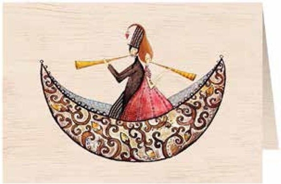 Picture of Cozywood Karnet drewniany C6 + koperta lub ódka