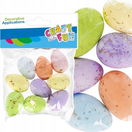 Picture of Craft with Fun OZDOBA DEK STYROP JAJKA 45MM 9SZT MIX KOL 12/144