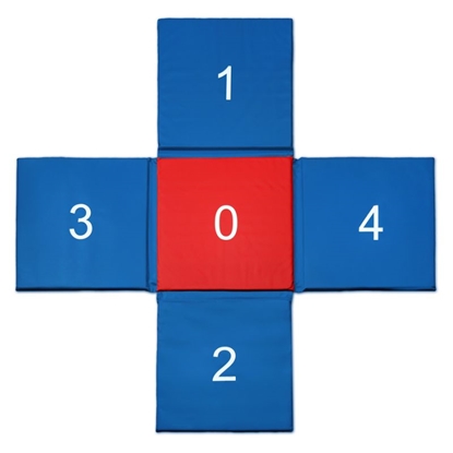 Attēls no CROSS paklājiņš 150x150x2 cm salokāms SMJ sport MC-02