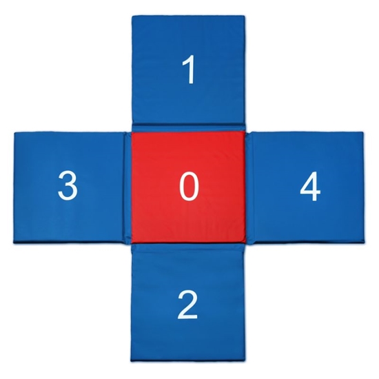 Picture of CROSS paklājiņš 150x150x2 cm salokāms SMJ sport MC-02