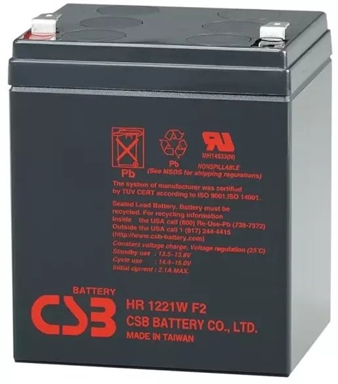 Picture of CSB HR1221WF2 akumulator Oowiowo-kwasowa 12 V 5,1 Ah