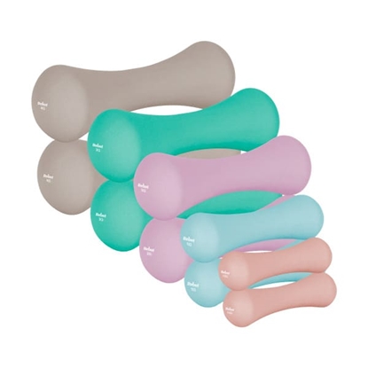 Picture of Čuguna neoprēna hanteļu komplekts 21kg (2x0.5kg+2x1kg+2x2kg+2x3kg+2x4kg), REBEL ACTIVE