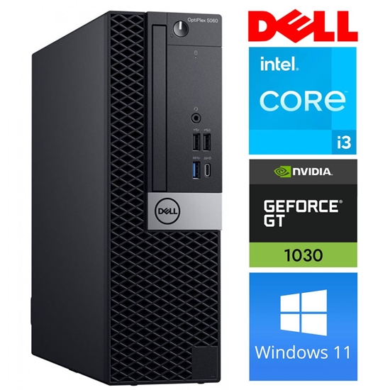 Picture of DELL 5060 SFF i3-8100 8GB 1TB SSD M.2 NVME GT1030 2GB WIN11Pro