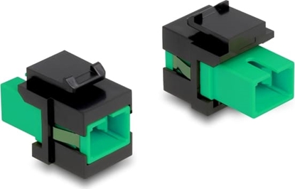 Picture of Delock Keystone Module SC Simplex female to SC Simplex female green / black