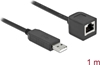 Picture of Delock Serial Connection Cable with FTDI chipset, USB 2.0 Type-A male to RS-232 RJ45 female 1 m black