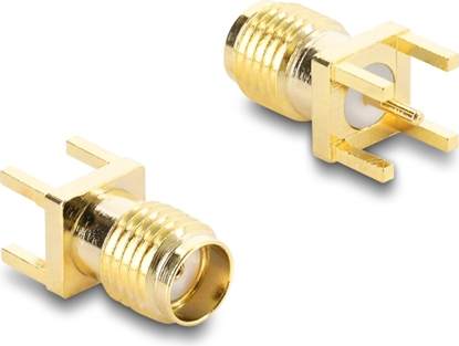 Picture of Delock SMA jack straight on printed circuit board thread length 5 mm