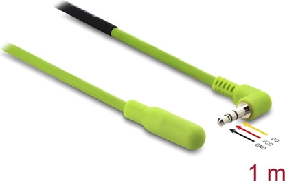 Picture of Delock Temperature Sensor Cable with 3.5 mm 3 pin stereo jack male 90° angled DS18B20 1 m