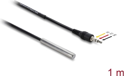 Picture of Delock Temperature Sensor Cable with 3.5 mm 3 pin stereo jack male DS18B20 1 m