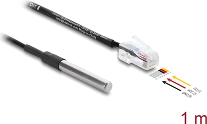 Picture of Delock Temperature Sensor Cable with RJ45 plug DS18B20 1 m