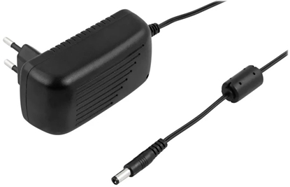 Picture of Deltaco PS12-20B, Indoor, 100-240 V, 50/60 Hz, 12 V, AC-to-DC, 2 A