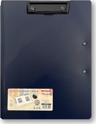 Attēls no Deska z dwoma klipami i okadk A4/A3 granatowa