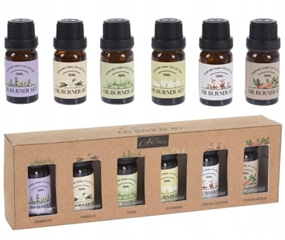 Изображение Vilde Olejki zapachowe eteryczne do kominka dyfuzora 10 ml zestaw 6 sztuk VILDE 779089