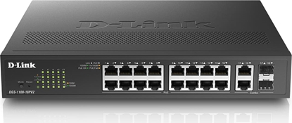 Picture of D-Link DGS-1100-18PV2 18Port PoE+ Switch Gigabit Smart Managed, 130 Watt