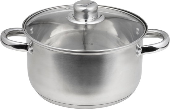 Picture of Domotti Garnek ze stali nierdzewnej z pokrywk Santo 22 cm