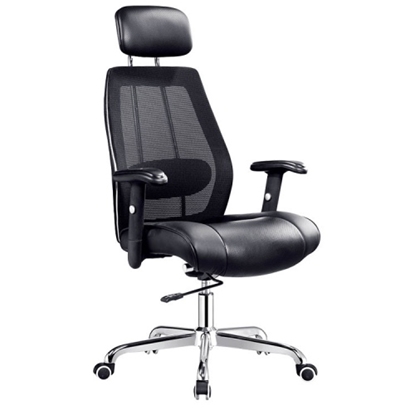 Picture of Ecost Customer Return, PU Leather Office Chair MUGAVI, High density sponge, black