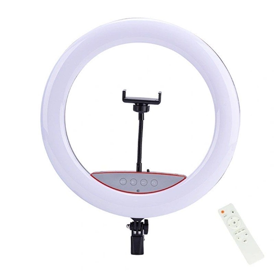 Picture of Elight SR14 36cm LED Light Ring with Smartphone holder + 220V Adapter + BT remote Black