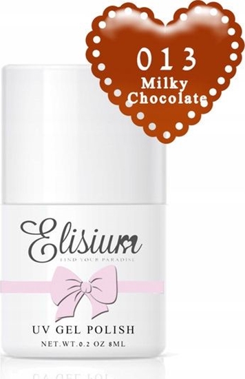 Picture of Elisium ELISIUM_UV Gel Polish lakier hybrydowy do paznokci 013 Milky Chocolate 8ml