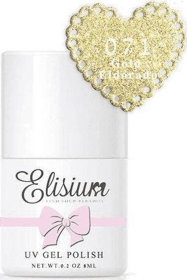 Picture of Elisium ELISIUM_UV Gel Polish lakier hybrydowy do paznokci 071 Eldorado Gold 8ml