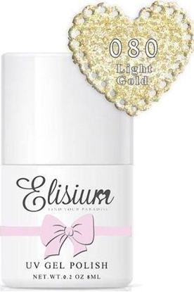 Picture of Elisium ELISIUM_UV Gel Polish lakier hybrydowy do paznokci 080 Light Gold 8ml