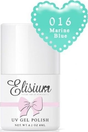 Picture of Elisium Lakier hybrydowy do paznokci 016 Marine Blue 8ml