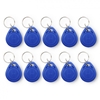 Picture of EM 125kHz RFID atslēgu piekariņi 10 gab. | zili | proximity keychain | 35×28×10mm | Qoltec