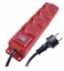 Attēls no Emos Stravas przeduacz 10 m 3x1 5 mm 4 gniazda + sznur gumowy IP44 EMOS P14201 (8592920076569)