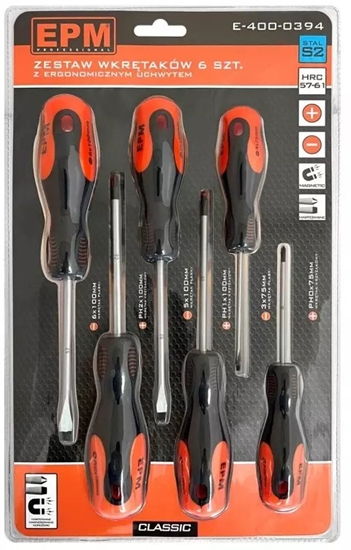 Изображение EPM ZESTAW WKRTAKÓW 6 SZTUK CLASSIC