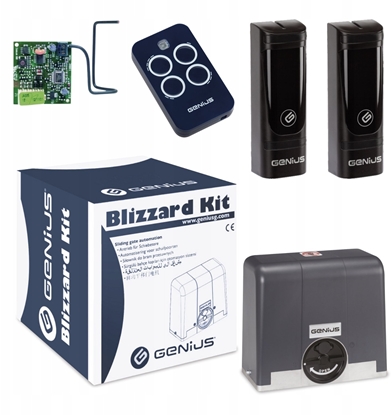 Изображение Faac Zestaw Genius Blizzard 400 24V do 400kg bram przesuwnych