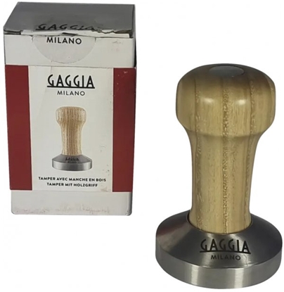 Изображение Gaggia Tamper mit Holzgriff Eschenholz, 58 mm