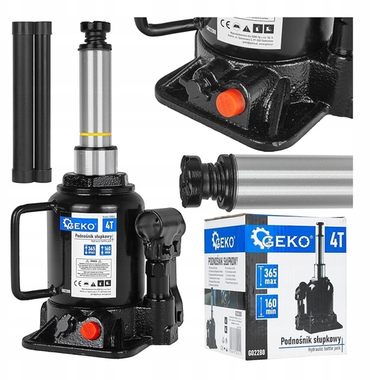 Изображение Geko Podnonik hydrauliczny supkowy dwustopniowy- niski 4T (4)