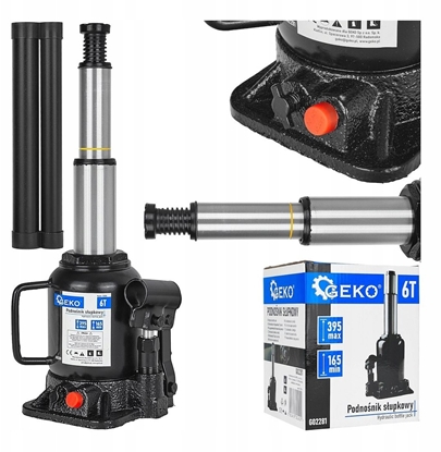 Изображение Geko Podnonik hydrauliczny supkowy dwustopniowy- niski 6T (4)