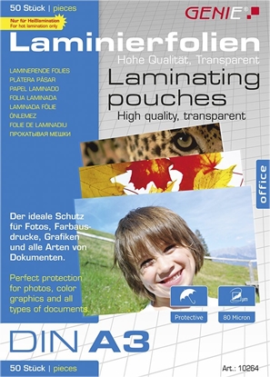 Изображение Genie GENIE Laminiertaschen 50 A3 - Folien