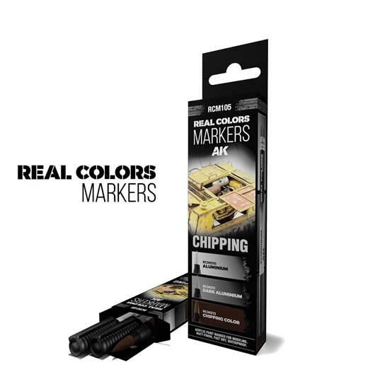 Изображение Gimmik AK Interactive: Real Colors Markers - RCM105 - Set - Chipping (3)